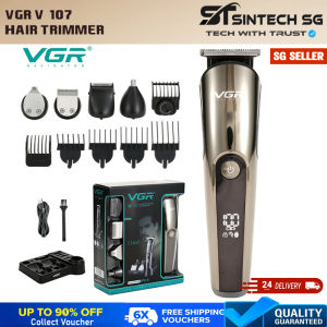 VGR V-107 Professional 11-in-1 Grooming Kit IPX6 Waterproof Hair & Beard Trimmer for Men
