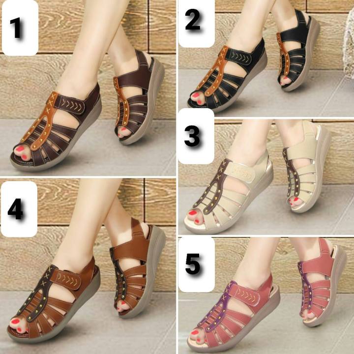 Lazada sandal 2025 wanita wedges