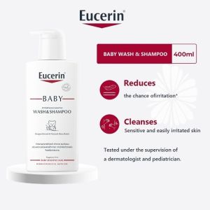 Eucerin pH5 BABY WASH & SHAMPOO 400 ML Shampoo and liquid soap cleanses the face and body gentle formula for children