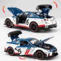 1:24นิสสัน Skyline GTR R34 R35ล้อแม็กรถสปอร์ตรุ่น D Iecasts โลหะรถแข่งรุ่นจำลองเสียงและแสงเด็กของเล่นของขวัญ. 