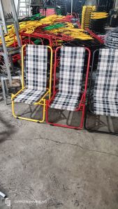 Ghế cà phê ghế câu cá dã ngoại camping du lịch bằng thép sơn nhiều màu ống lớn dày chắc chắn