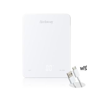 HOMEC เครื่องชั่งดิจิตอลในครัว เครื่องชั่งอาหาร Kitchen scale เครื่องชั่ง 5KG มาพร้อมจอแสดงผล LED มีให้เลือก 2สี