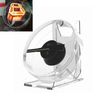 OOC Diameter 12CM 3D Holographic Fan with Remote Control Mini 3D Hologram Projector Holographic Advertising Machine SD Card Support  Holographic Lamp  Display