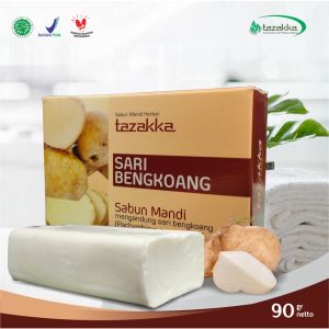 Sabun Mandi Batang Pemutih Badan Ekstrak Sari Bengkoang Herbal Tazakka Whitening Soap Bar
