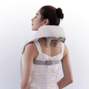 Guoftstars Neck and Shoulder Massager Shawls with HeatHand-grip Kneading Shiatsu Massager for Neck Back Shoulder Muscle Pain Relief (Rechargeable) 肩颈按摩器