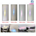Stiker Skotlet Putih Lembayung Mutiara Pearl Glossy Fanchi / Sticker White Pearl Bunglon Biru Pink Gold Ungu Emas 50X50CM. 