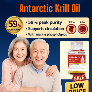 💥Best Sold💥 Pure Antarctic Krill Oil Natural Astaxanthin Source Improve Physical Condition Natural Shrimp Oil Extract Multi - Nutritional Functions for Wellness