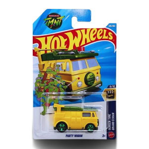 Mô Hình Xe Hot Wheels Party Wagon Ninja Rùa HW Screen Time Chính Hãng