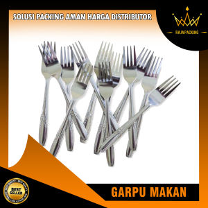Garpu Makan Stainless Elegan Anti Karat Warna Silver - Bisa COD