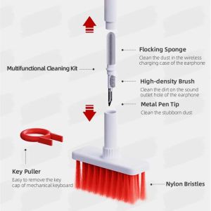 New 5in1 keyboard headset multi-function brush with cleaning pen⚡PH deliveryIn stock⚡