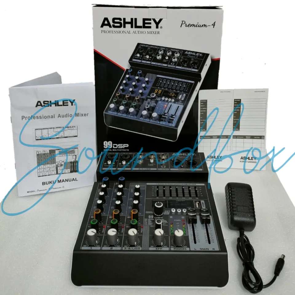 Mixer Ashley 4 channel premium-4 premium 4 original garansi 1 tahun |  Lazada Indonesia