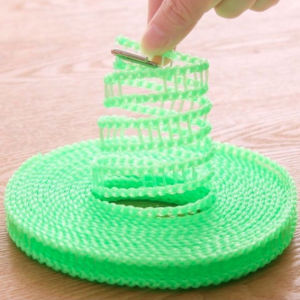 Cuộn Dây Phơi Đồ 5m Có Lỗ Móc Chống Trượt Bền Bỉ Dày Chắc Có Lưới Chống Gió Treo Móc Quần Áo Trực Tiếp