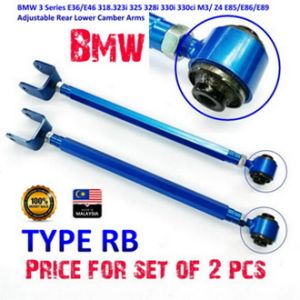 BMW 3 Series E36/E46 318.323i 325 328i 330i 330ci M3/ Z4 E85/E86/E89 Adjustable Rear Lower Camber Arms - 4863-3976