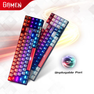 GAMEN Titan Elite Mechanical Pluggable Switch Gaming Keyboard Wired RGB Garansi 1 tahun