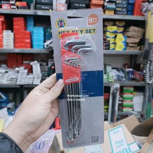 Bộ lục giác dài hệ inch C-mart 9 cây F0016