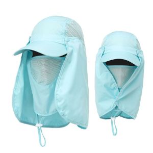 YESMILE Breathable Summer Fishing Sun Hat UV Sun Protection Adjustable Sunshade Hat Outdoor Neck Face Fisherman Cap