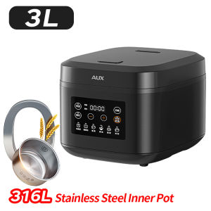 316L Stainless Steel Rice Cooker Fuzzy Logic 24H Smart Reservation 4L Capacity LED Smart Screen Display Multifuncional household Rice Cooker Home Appliances