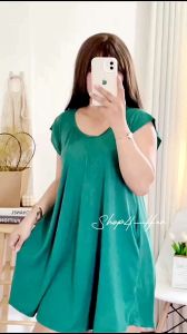 XL-3XL | KELLY Plain PLUS SIZE Maxi Dress for Women with 1 Side Pocket | SHOP4HER
