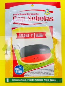 Benih Semangka REDGOLD-F1 kemasan 500biji dari CAP SEBLAS MANTAB