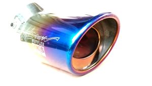 Car exhaust pipe muffler add-on exhaust cover tips performance sports looks muffler exhaust ekzos tambah cantik kereta