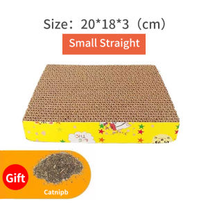 Pet New Land Cat Scratch Board Corrugated Paper Cat Scratcher Kitten scratching Cardboard