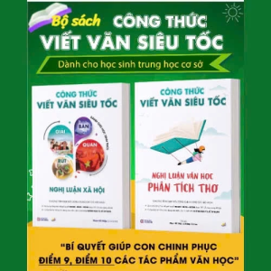 Sách in màu (Combo 2 Cuốn) - Công Thức Viết Văn Siêu Tốc - dành cho học sinh cấp 2