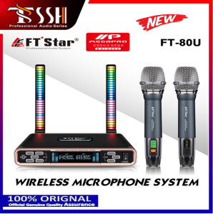 FT Star Wireless Microphone System FT-80U with Voice Control and Bluetooth Function - 100% Original