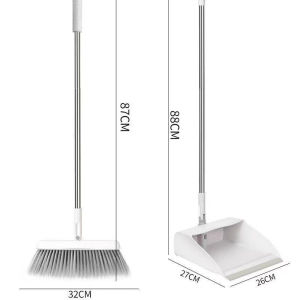 Foldable Broom Dustpan Set Household Floor Cleaning Set Rotating Broom With Dustpan Magnetic