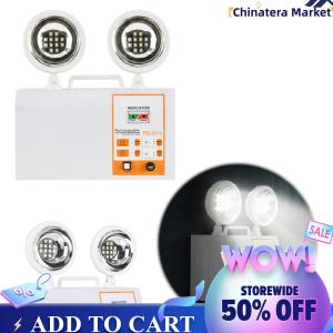 【Chinatera】 LED Emergency Light Dual Head Emergency Lamp for Business Home Power Failure