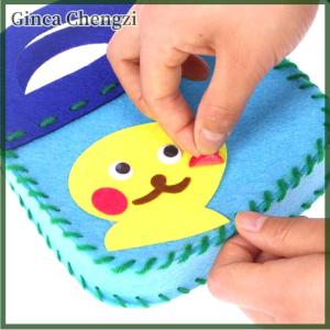 Ginca 8Pcs Trẻ Em May Kit DIY Cảm Thấy Bộ Dụng Cụ May Mầm Non Giáo Dục Đồ Chơi Thủ Công Cảm Thấy Với An Toàn Kim Cho Bé Trai Cô Gái Người Mới Bắt Đầu