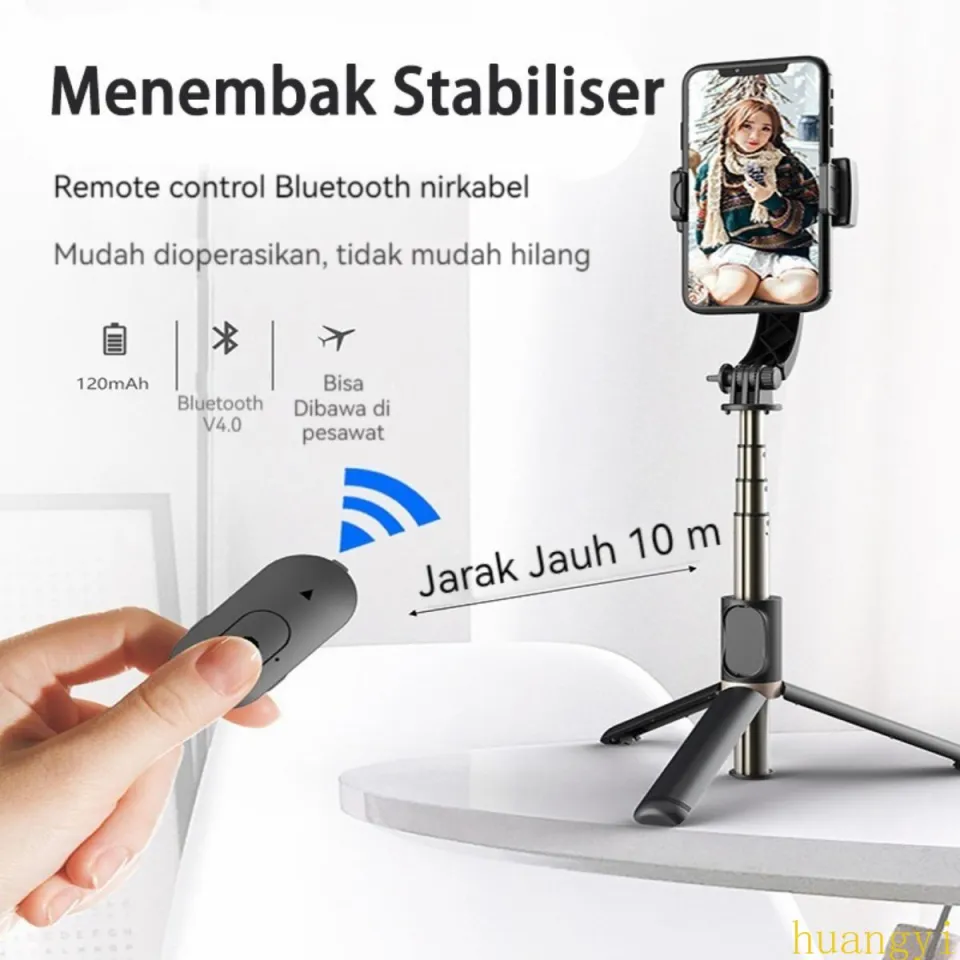Premium Q08 3-Axis Smartphone Gimbal Stabilizer – Wireless Remote