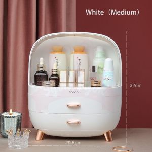 SyokSyok ECOCO Large Capacity Cosmetic Box Makeup Drawer Organizer Nail Polish Makeup Container Desktop Storage Box