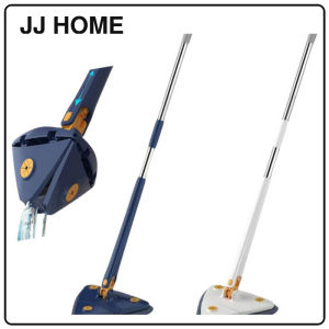 【JJ HOME】Auto Water Squeezing Triangular Mop/360° Spinning Lazy Mop/RotatableMultiuse Mop