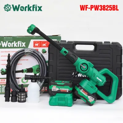 Máy Rửa Xe Không Dây WORKFIX WF-PW3825BL Nút Cảm Ứng Chỉnh Tốc Độ - Không Chổi Than
