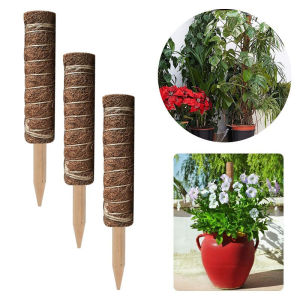 Plant Support Rod Wooden Moss Stick for Plant Extension Climbing Plant Support Pole Indoor Plants Creepers Coir Totem Pole