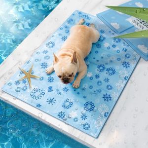 Thảm gel lạnh mát cho thú cưng Đệm gel lạnh chống nóng cho chó mèo dễ làm sạch-NIEVE