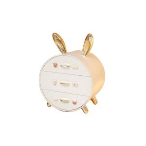 MD-K179 Rak Susun Kelinci Rak Kosmetik Serbaguna Cute Stuff Organizer / Rak Laci Mini Colorfull