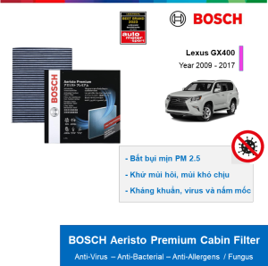LỌC GIÓ ĐIỀU HÒA THAN HOẠT TÍNH CAO CẤP BOSCH AERISTO PREMIUM: LEXUS GX400 ĐỜI XE 2009 ĐẾN 2017