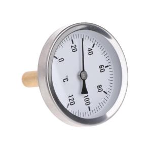 Wall Mount Analog Thermometer 63mm Dial Horizontal Thermometer Horizontal Thermometer Aluminum Temperature Dial Indicate