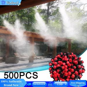 [Vodool Brand Center]500Pcs 1/4 Inch Adjustable Irrigation Drippers Drip Irrigation Sprinklers Rotating Sprinklers for Watering System