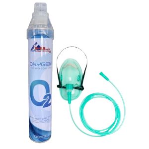 Mặt nạ thở bình oxy mini cầm tay nhựa PVC dây dẫn khí dài 2 mét đạt tiêu chuẩn vô trùng y tế