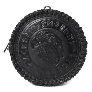 กระเป๋ากระเป๋าคาดเอวแบบนอร์ดิกหนังแท้วินเทจกระเป๋าคาดเอวด้านข้างลายนูนยุคกลางสำหรับงานเทศกาลและประวัติศาสตร์