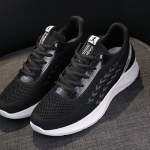 IELGY sports shoes womens flying woven soft bottom lightweight running breathable comfortable durable mother shoes