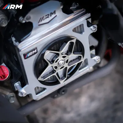 RADIATOR COVER PACKAGE 3D ARM TYPE BINTANG + RADIATOR NECK Nmax Aerox V1 V2