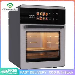 16L Stainless Steel Digital Air Fryer Timer & Temperature Control Large Capacity Household Air Fryer with Touch Screen for Home Kitchen