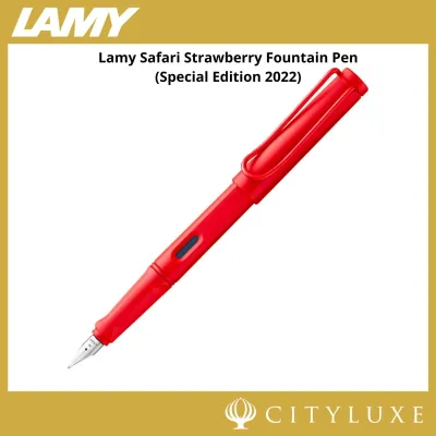 Lamy Safari Strawberry and Cream Fountain Pen - Special Edition 2022 Ink Cartridge Included Modern Design Pens
