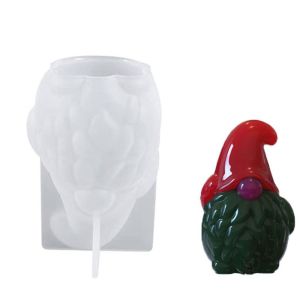 NCB11 Odorless Candle Making Soap Snowman Home Decoration Gifts Christmas Tree Christmas Decoration Snowman Mold Silicone Mold Candle Mould