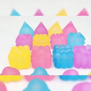 Colorful Square NeeDoh Squeeze Cube Stress Relief Slow‑Rebound Fidget Sensory Toy for Kids & Adults