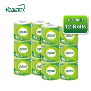 【CozyCasa】 【1/2/3Bundle 】心相印Hearttex 4-Ply Toilet Tissue 12 Rolls per Pack 120g Soft Thick Bathroom Toilet Paper