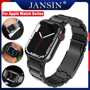 Titanium strap for Apple watch 7 41mm 45mm stainless steel replacement strap for apple watch Series 7 6 SE 5 4 3 44mm 40mm Metal band